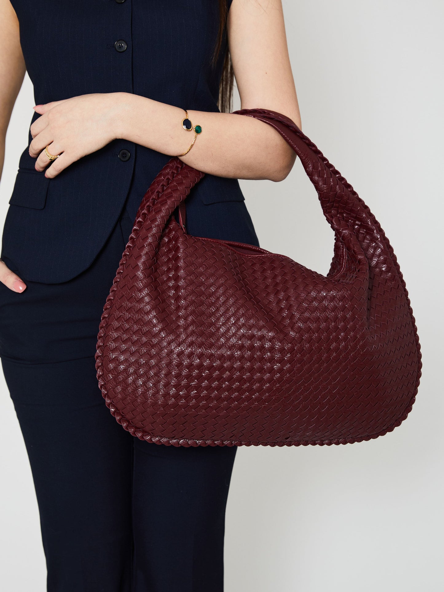 Burgundy Everyday Shoulder Bag
