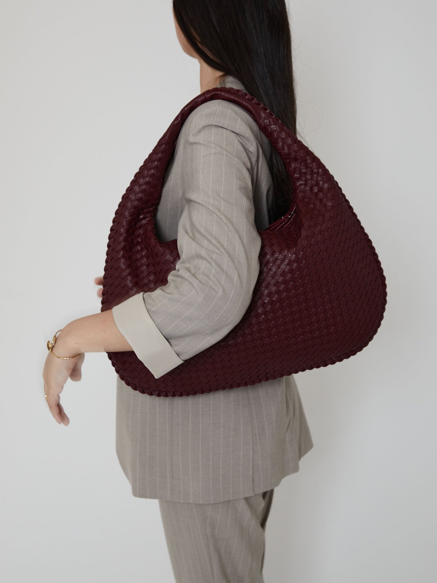 Burgundy Everyday Shoulder Bag