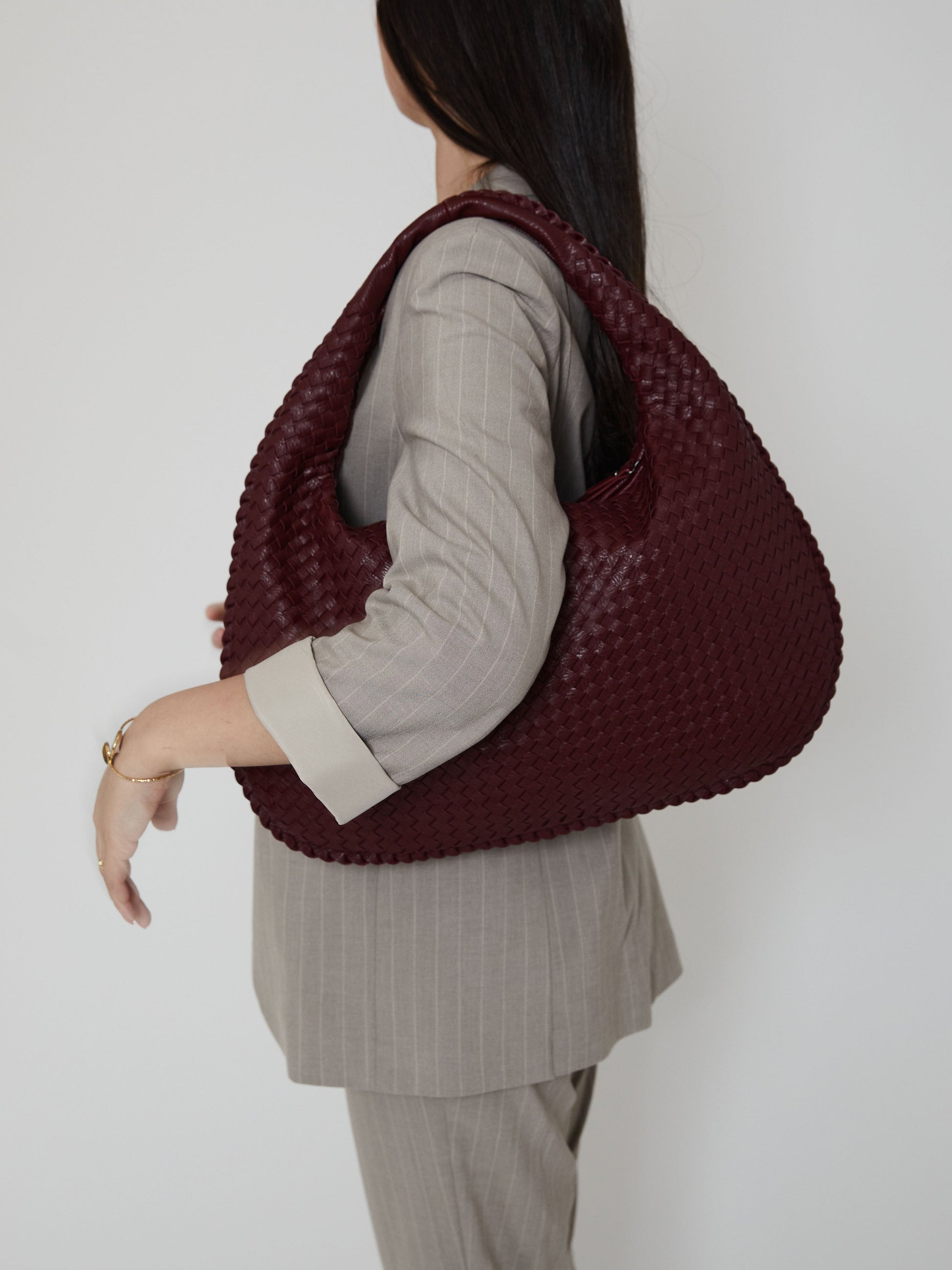 Burgundy Everyday Shoulder Bag