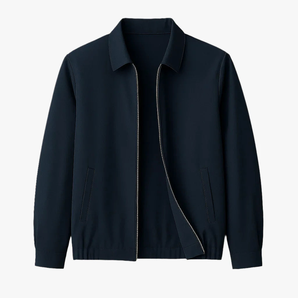 Men's Lightweight Zip-Up Bomber Jacket Navy