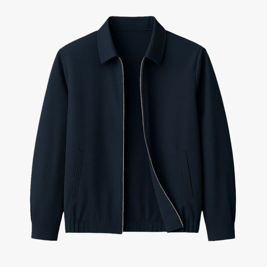Men's Lightweight Zip-Up Bomber Jacket Navy