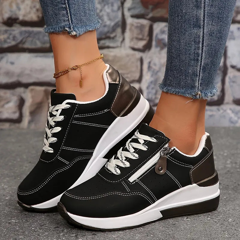 Women's Orthopaedic Denim Style Sneakers Black