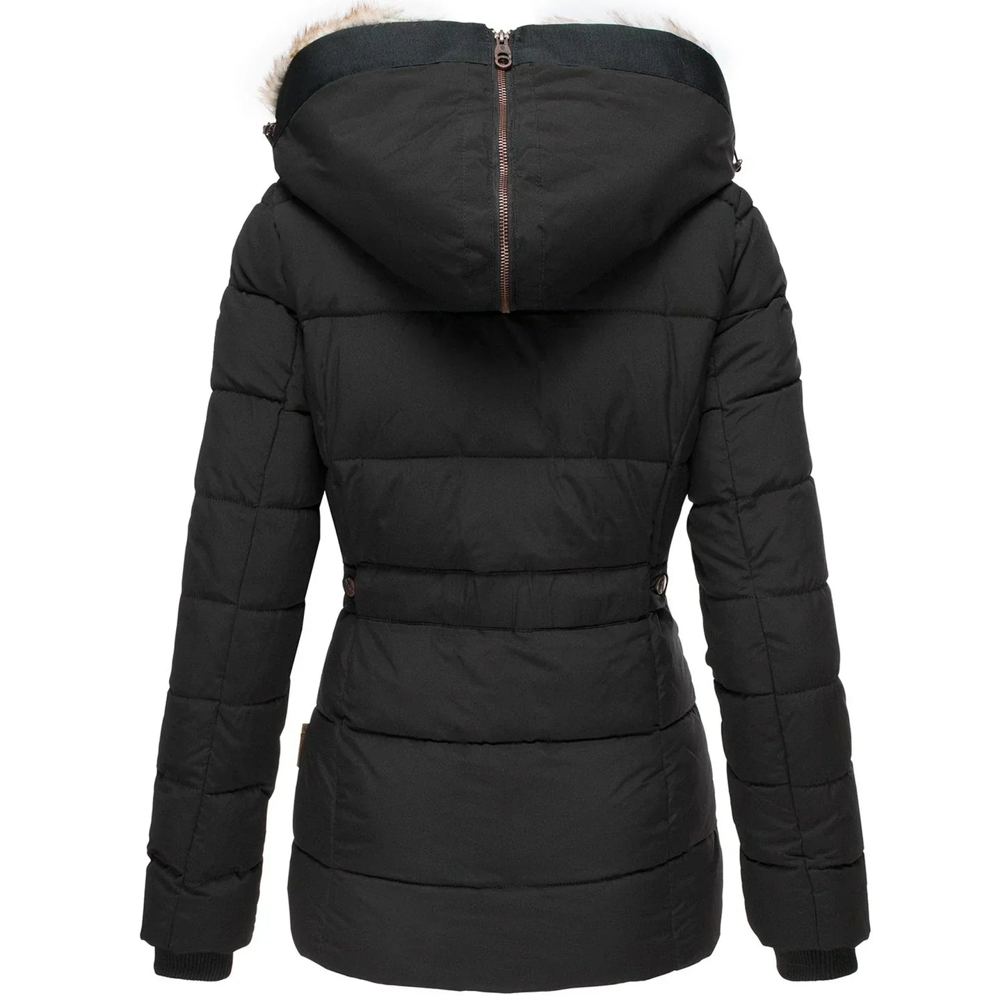 Women’s Winter Puffer Jacket | Fur Hood Insulated Waterproof Coat